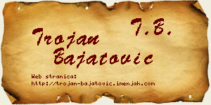 Trojan Bajatović vizit kartica